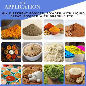 Mezclador de Cinta Horizontal de Acero Inoxidable para Procesamiento Químico, Controlado por PLC, Capacidad de 1000L - Product Image 5