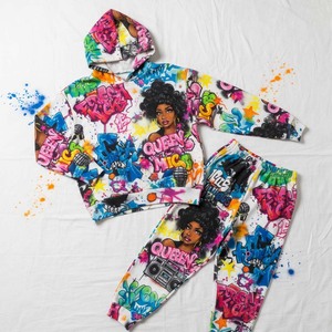 Conjunto Deportivo Personalizado Estilo Y2K para Mujer, Sudadera con Capucha de Terciopelo Sólido por Encima de la Rodilla, Pantalones Deportivos, Estilo Vintage de los 90, Sudadera de Algodón Ajustada - Product Image 1
