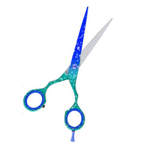 Ciseaux de coiffeur en acier inoxydable allemand ciseaux de coupe de cheveux de beauté avec repose-doigt réglable et anneau - Product Image 2