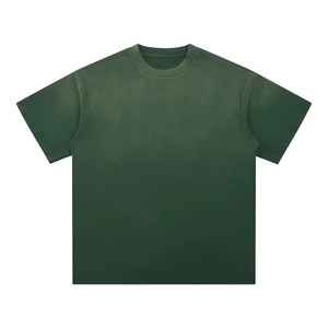 Camiseta lavada con ácido de algodón 250 Gsm 100% para hombre, lavada con ácido de piedra en blanco personalizada con logotipo e impreso - Product Image 4