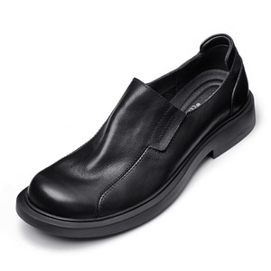 Chaussures Oxford en cuir de vachette pleine fleur avec talon amorti et design antidérapant, chaussures habillées pour hommes, chaussures en cuir - Product Image 1