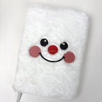 Carnet personnalisé en tissu, lin, peluche, fourrure, dessin animé
