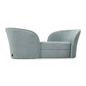Aldora Two-Seater Chesterfield <b>Sofa</b> High-End Living Room Furniture with Velvet Genuine Leather Corner Design <b>Sponge</b> Filled - Product Image 2