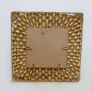 Meilleure vente miroir mural moderne en jacinthe d'eau artisanat de haute qualité pour la décoration de salon de maison de luxe taille personnalisée - Product Image 3