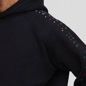 Vente en gros de sweats à capuche noirs avec logo Stones personnalisés pour hommes sweats à capuche d'hiver respirants et écologiques Streetwear décontracté sweats à capuche imprimés pour hommes - Product Image 3
