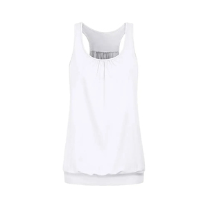 Women's Tie Dye Tank <b>Top</b> Scoop Neck Knitted Breathable Bohemian Style Regular Length 100% Polyester Sublimation Print - Product Image 1