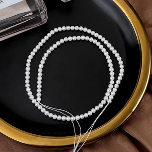 Perles d'eau douce de qualité supérieure 3,5-4 mm, perles blanches en vrac, fabrication de bijoux, matériau naturel authentique, certifié par une tierce partie - Product Image 2