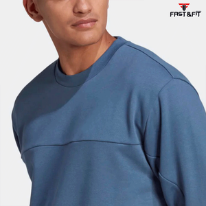 Diseño personalizado 100% de algodón de peso pesado Sudadera con cuello redondo sudaderas con capucha para hombres - Product Image 6