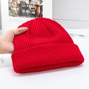 Gorros de punto de invierno con logotipo personalizado, gorros de acrílico con puños cálidos Unisex, gorro de moda OEM ODM para hombres y mujeres, MOQ bajo - Product Image 5