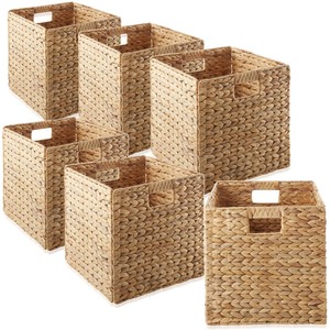 <b>Water</b> <b>Hyacinth</b> <b>Storage</b> <b>Baskets</b> Handles Handmade <b>Storage</b> <b>Basket</b> Wholesale eco-friendly Made in Vietnam - Product Image 5