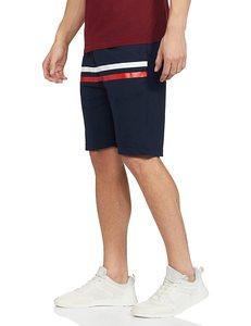 กางเกงขาสั้นแห้งเร็วผ้าคอตตอนสีพื้นสำหรับผู้ชายจัดส่งเร็วแบบกำหนดเองจากโรงงาน100% - Product Image 3