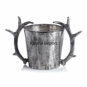 Cubo de champán de doble pared chapado en oro de lujo, Enfriador de cerveza y vino de Metal de acero inoxidable, colección de encimera de Bar esencial - Product Image 5