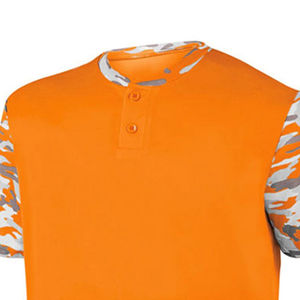 Chemises en jersey imprimées à manches courtes respirantes 100% polyester antibactériennes avec un design complet Ensemble uniforme de baseball et de softball - Product Image 3