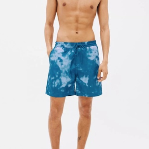 2024 nouveauté conception personnalisée imprimé maille léger hommes été Shorts de bain 100% Polyester solide plage Shorts poche - Product Image 2