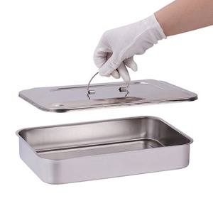 Bandeja para Instrumentos Dentales con Tapa, Acero Inoxidable, Equipo Quirúrgico, Herramienta Médica, Caja de Desinfección, Contenedor de Esterilización, Nuevo - Product Image 4