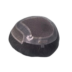 Peluca de Cabello Humano Virgen Remy Indio, Tupé con Ondas Naturales, Trama Única para Prótesis Capilares de Encaje - Product Image 4