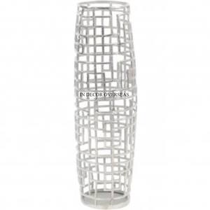 แจกันดอกไม้ตกแต่งโต๊ะทำจากอลูมิเนียมเคลือบเงาวัสดุจากอินเดีย - Product Image 1