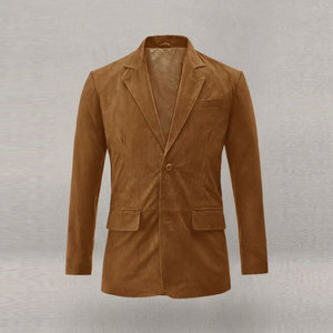 Manteau léger en daim et laine pour homme, rembourré de duvet, écologique, pour un style décontracté et un usage quotidien - Product Image 4