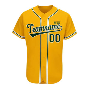 Maillot de baseball personnalisé pour adulte, 100 % polyester, séchage rapide, respirant, service OEM, motif uni, logo frontal, style ensemble - Product Image 2