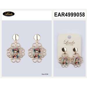 Boucles d'oreilles en bois triangulaires L Fashion, design géométrique, bijoux unisexes tendance, fabriquées en Chine - Product Image 2