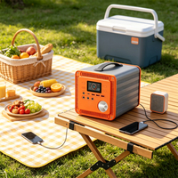 Station d'alimentation portable 500Wh, générateur solaire portable avec batterie LiFePO4, station d'alimentation solaire pour le camping, les voyages en camping-car