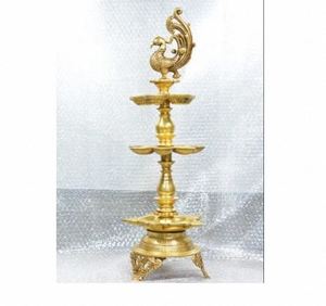 Stylish Brass Peacock Diya Stand Decor Luxury Table Decor Brass Peacock Diya <b>for</b> Festivals On <b>Sale</b> Price By Manufacturer - Product Image 1
