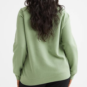 Fabricación Gimnasio Ropa deportiva Sudaderas 2025 Invierno Fleece Cuello redondo Sudaderas Mujer Fleece Pullover Sudadera - Product Image 3