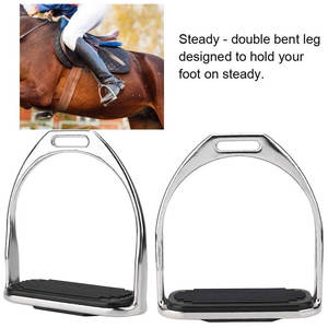 Estribos de caballo antideslizantes finos de alta calidad Estribos de caballo de estilo inglés hechos en Pakistán - Product Image 2