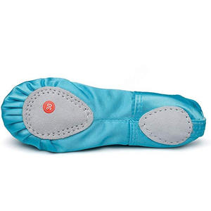 รองเท้าบัลเลต์ผ้าใบยืดได้สำหรับผู้หญิง, รองเท้าบัลเล่ต์ผ้าแคนวาสรองเท้าน้ำหนักเบาสวมใส่สบายเหมาะสำหรับการแสดงบนเวที - Product Image 4