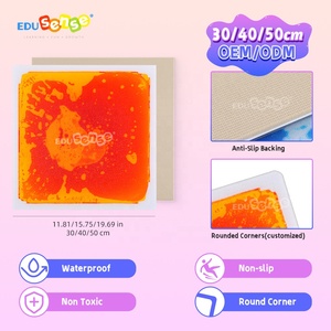EDUsense Tapis <span class=keywords><strong>de</strong></span> <span class=keywords><strong>jeu</strong></span> sensoriel 3D liquide antidérapant en dalles pour enfants, maternelle, <span class=keywords><strong>jeu</strong></span> <span class=keywords><strong>de</strong></span> marelle EN71 ASTM - Product Image 2