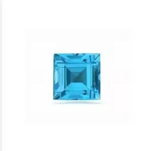 Topaze bleue suisse naturelle de taille carrée de 16mm en gros prix d'usine pierre précieuse en vrac à facettes de haute qualité par topaze bleue suisse - Product Image 2