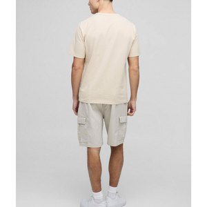Pantalones cortos Cargo informales para hombre, pantalones cortos Cargo de algodón con cordón para hombre, pantalones cortos de verano con cintura con cordón - Product Image 2