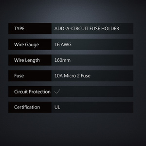 ตัวยึดฟิวส์ใบพัด MICRO II ในสาย-ส่วนขยายการเชื่อมโยงแบตเตอรี่ - Product Image 4