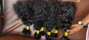 Paquets de cheveux humains 100% en vrac étiré simple | Paquets de cheveux humains de qualité supérieure - Product Image 2