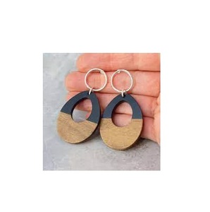 Pendientes de madera esigned, pendientes de madera, pendientes - Product Image 3
