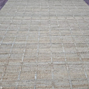 พรมปอกระเจา10X14ทำด้วยมือขนาด8x10 12X15 9x12ขนาดสำหรับห้องนั่งเล่น - Product Image 1