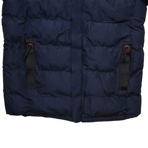 Chaqueta cortavientos impermeable de alta demanda para hombre, chaqueta de burbujas acolchada, tela vaquera con capucha, logotipo personalizado para invierno, venta al por mayor de fábrica - Product Image 5