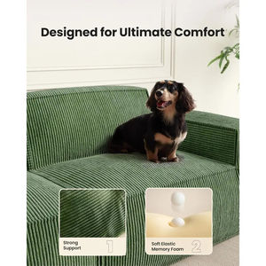 Sofá Tapizado en Terciopelo Contemporáneo 2026 para Uso en Villas - Diseño que Ahorra Espacio, Ecológico y Duradero - Product Image 2