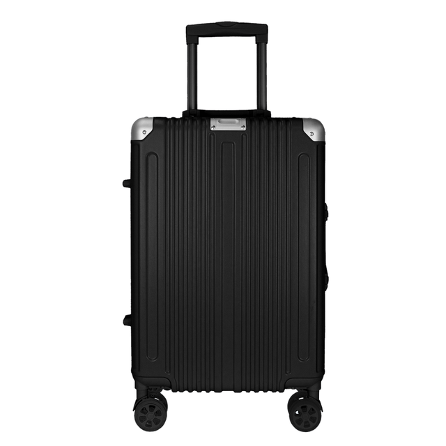 High Fashion Aluminum Alloy Frame TravelKing PC Hard Shell Cabin Trolley Suitcase 4*360 Degree Wheels TSA Lock Unisex Spinner