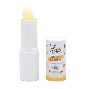 Lip Balm shea butter & sweet almond oil - Vanilla - COSMOS certified - Made in France - 4ml - White Private label OEM/ODM