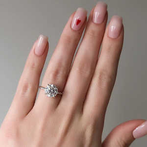 Anillo de Bodas de diamantes Moissnaite de corte redondo de plata 925 con anillos de diamantes elegantes y únicos de vástago trenzado - Product Image 3