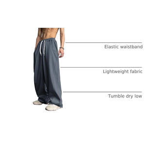 กางเกงจ็อกเกอร์ขายส่ง กางเกงผู้ชาย กางเกงกีฬา น้ำหนักเบา กางเกงวอร์ม กางเกงออกกำลังกาย กางเกงผู้ชาย สตรีทแวร์ กางเกงจ็อกเกอร์เรียบ กางเกงผู้ชายทรงเข้ารูป - Product Image 4