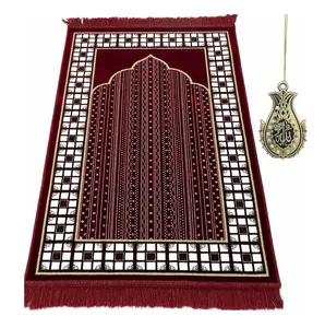 批发便携式顶卖可折叠祈祷伊斯兰旅行穆斯林祈祷马茨祈祷地毯伊斯兰2024