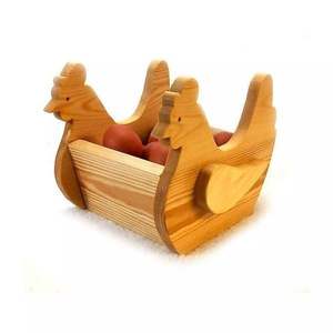 Farm Style <b>Wooden</b> Egg <b>Rack</b> With Vintage Appeal And Classic Shape Perfect For Daily Use And Decorative Display - Product Image 1