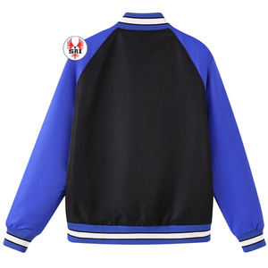 Veste bomber en satin de soie brodée avec lettres grecques et blason de la fraternité grecque Phi Beta Sigma, personnalisée - Product Image 6