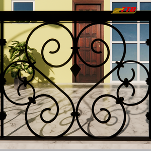 ระเบียงเหล็กดัดสำหรับพื้นที่กลางแจ้งและการตกแต่งภายในที่ทันสมัยผลิตในเวียดนามโดยผู้จัดจำหน่ายจากเวียดนามที่มีการออกแบบคุณภาพสูงอย่างมีศิลปะ - Product Image 2