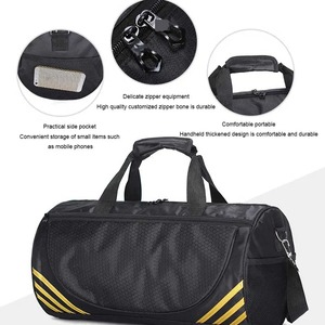 Mochila de poliéster con bolsa de gimnasio pequeña plateada a la moda con cremallera, organizador de forro de algodón para Fitness, correr, viajes, deportes - Product Image 3