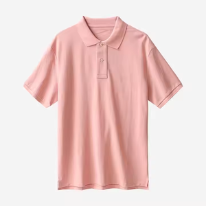 Demi-manches 100% coton solide pour hommes OEM personnalisé pour T-shirts polo T-shirt d'affaires décontracté design uni d'été pour hommes polos - Product Image 4