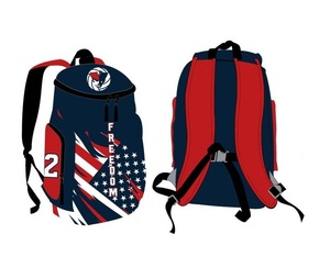 Sac à dos d'équipe sportive à motif de lettres imprimé par sublimation, en velours côtelé, unisexe, pour l'école, les voyages, logo personnalisé, vente en gros, 20-35L, SSTB-0008B - Product Image 5