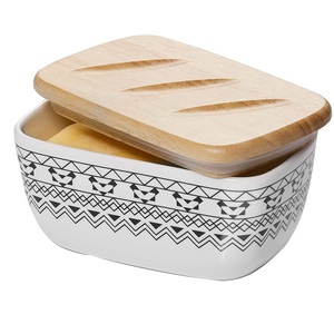 Plat à beurre décoratif pour table à manger avec couvercle en verre, nouveau style, en acier inoxydable, pour utilisation sur table - Product Image 6